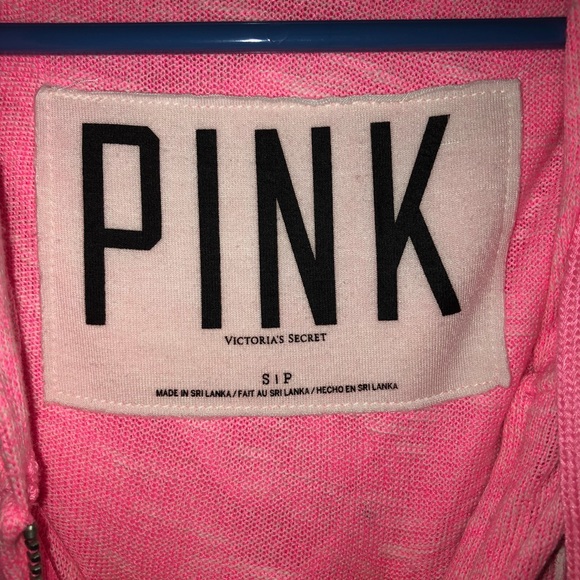 VS Pink Zip Up Hoodie - Picture 3 of 3